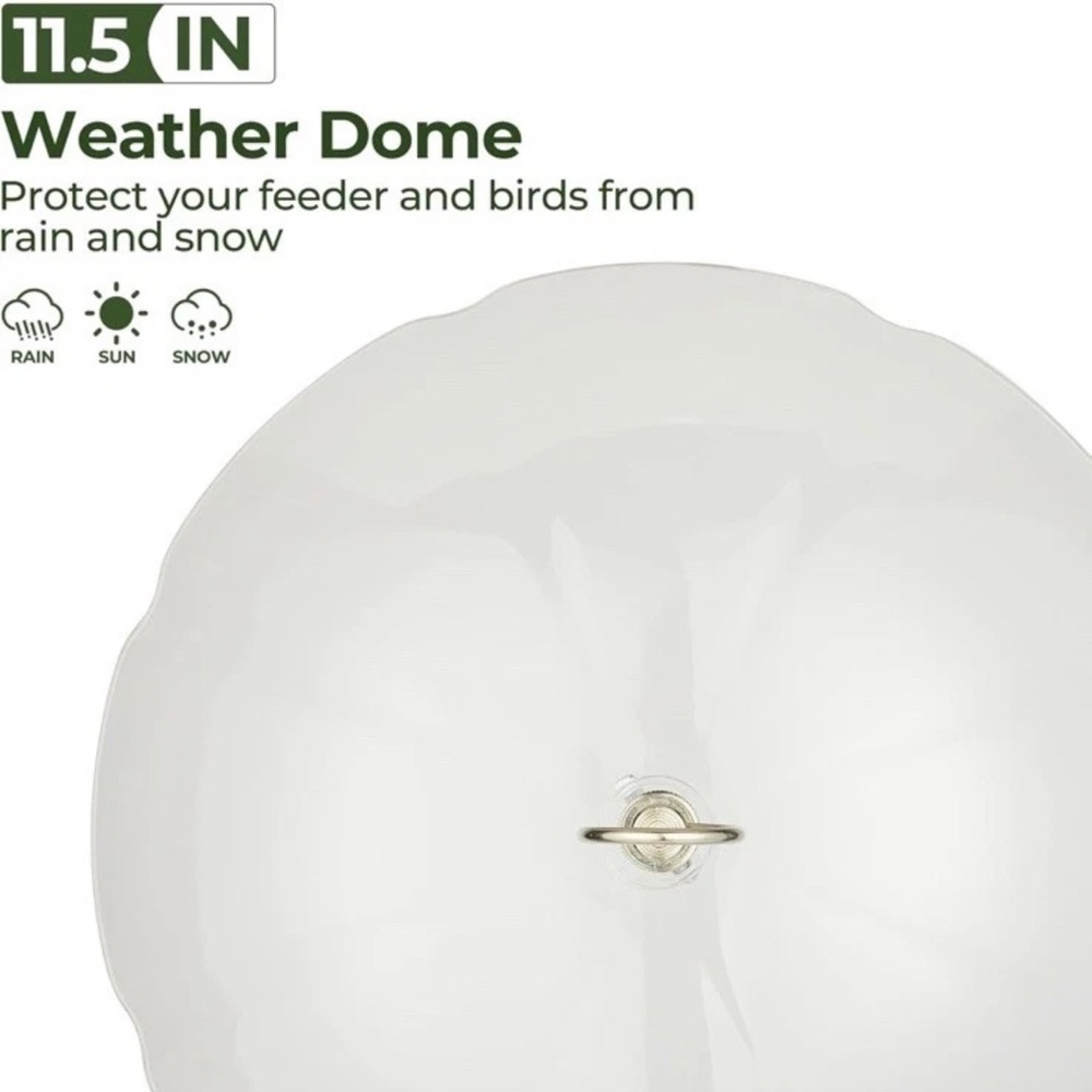 Clear Weather Dome for Bird Feeders